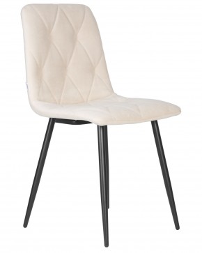 Стул обеденный DOBRIN CHILLY ROMBO, Бежевый Simple 44, основание черный в Игриме - igrim.ok-mebel.com | фото 2