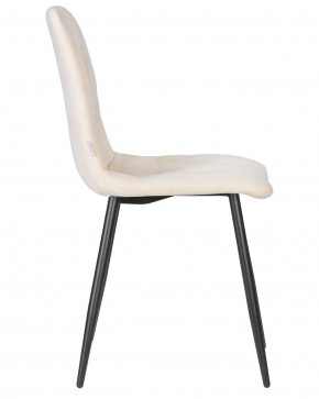 Стул обеденный DOBRIN CHILLY ROMBO, Бежевый Simple 44, основание черный в Игриме - igrim.ok-mebel.com | фото 3