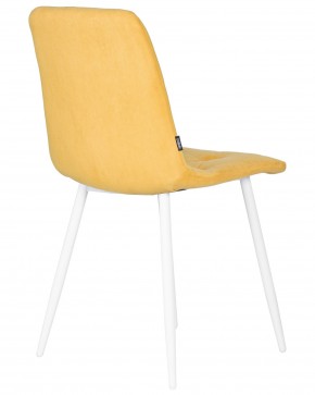 Стул обеденный DOBRIN CHILLY ROMBO, Горчичный Simple 15, основание белый в Игриме - igrim.ok-mebel.com | фото 4