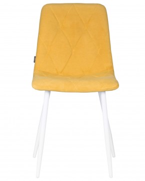 Стул обеденный DOBRIN CHILLY ROMBO, Горчичный Simple 15, основание белый в Игриме - igrim.ok-mebel.com | фото 7