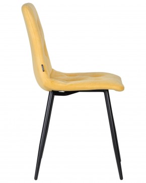 Стул обеденный DOBRIN CHILLY ROMBO, Горчичный Simple 15, основание черное в Игриме - igrim.ok-mebel.com | фото 3