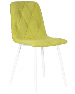 Стул обеденный DOBRIN CHILLY ROMBO, Лайм Simple 14, основание белый в Игриме - igrim.ok-mebel.com | фото