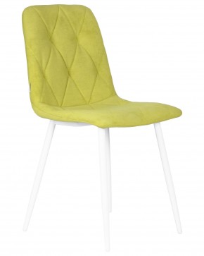 Стул обеденный DOBRIN CHILLY ROMBO, Лайм Simple 14, основание белый в Игриме - igrim.ok-mebel.com | фото 2