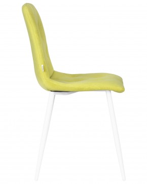 Стул обеденный DOBRIN CHILLY ROMBO, Лайм Simple 14, основание белый в Игриме - igrim.ok-mebel.com | фото 3