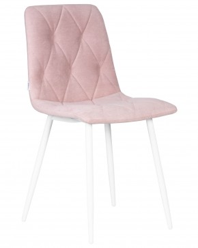 Стул обеденный DOBRIN CHILLY ROMBO, Розовый Simple 03, основание белый в Игриме - igrim.ok-mebel.com | фото