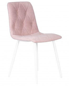 Стул обеденный DOBRIN CHILLY ROMBO, Розовый Simple 03, основание белый в Игриме - igrim.ok-mebel.com | фото 2