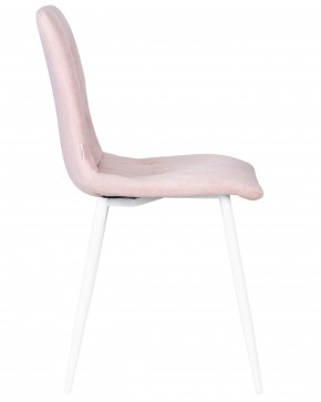 Стул обеденный DOBRIN CHILLY ROMBO, Розовый Simple 03, основание белый в Игриме - igrim.ok-mebel.com | фото 3