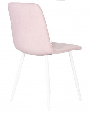 Стул обеденный DOBRIN CHILLY ROMBO, Розовый Simple 03, основание белый в Игриме - igrim.ok-mebel.com | фото 4