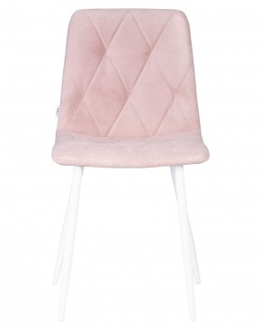 Стул обеденный DOBRIN CHILLY ROMBO, Розовый Simple 03, основание белый в Игриме - igrim.ok-mebel.com | фото 6
