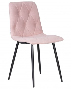 Стул обеденный DOBRIN CHILLY ROMBO, Розовый Simple 03, основание черное в Игриме - igrim.ok-mebel.com | фото