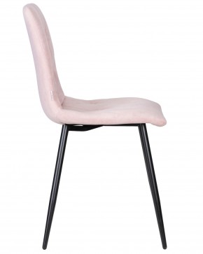 Стул обеденный DOBRIN CHILLY ROMBO, Розовый Simple 03, основание черное в Игриме - igrim.ok-mebel.com | фото 3