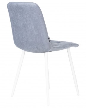 Стул обеденный DOBRIN CHILLY ROMBO, Серо-голубой Simple 26, основание белый в Игриме - igrim.ok-mebel.com | фото 4
