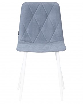 Стул обеденный DOBRIN CHILLY ROMBO, Серо-голубой Simple 26, основание белый в Игриме - igrim.ok-mebel.com | фото 6