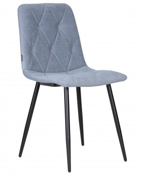 Стул обеденный DOBRIN CHILLY ROMBO, Серо-голубой Simple 26, основание черное в Игриме - igrim.ok-mebel.com | фото
