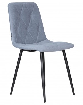 Стул обеденный DOBRIN CHILLY ROMBO, Серо-голубой Simple 26, основание черное в Игриме - igrim.ok-mebel.com | фото 2