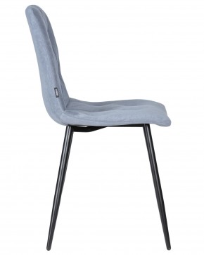 Стул обеденный DOBRIN CHILLY ROMBO, Серо-голубой Simple 26, основание черное в Игриме - igrim.ok-mebel.com | фото 3