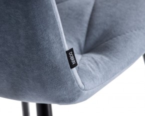 Стул обеденный DOBRIN CHILLY ROMBO, Серо-голубой Simple 26, основание черное в Игриме - igrim.ok-mebel.com | фото 7