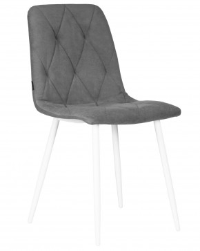 Стул обеденный DOBRIN CHILLY ROMBO, Серый Simple 33, основание белый в Игриме - igrim.ok-mebel.com | фото