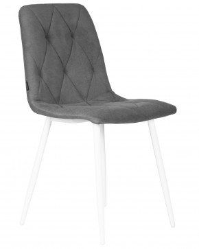 Стул обеденный DOBRIN CHILLY ROMBO, Серый Simple 33, основание белый в Игриме - igrim.ok-mebel.com | фото 2