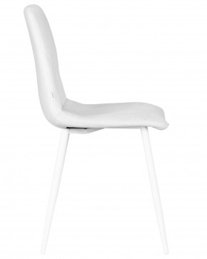 Стул обеденный DOBRIN CHILLY ROMBO, Светло-серый Simple 29, основание белое в Игриме - igrim.ok-mebel.com | фото 3