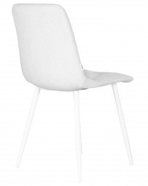 Стул обеденный DOBRIN CHILLY ROMBO, Светло-серый Simple 29, основание белое в Игриме - igrim.ok-mebel.com | фото 4