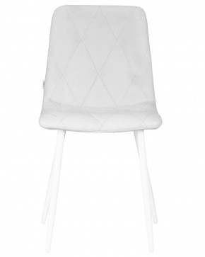 Стул обеденный DOBRIN CHILLY ROMBO, Светло-серый Simple 29, основание белое в Игриме - igrim.ok-mebel.com | фото 6