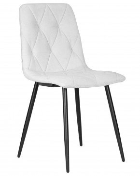 Стул обеденный DOBRIN CHILLY ROMBO, Светло-серый Simple 29, основание черный в Игриме - igrim.ok-mebel.com | фото