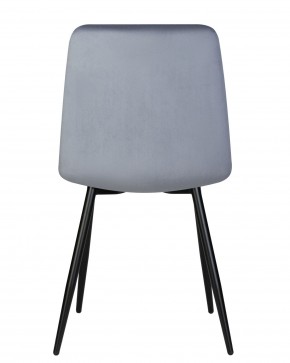 Стул обеденный DOBRIN CHILLY, Серо-голубой Holland 14, основание черное в Игриме - igrim.ok-mebel.com | фото 5