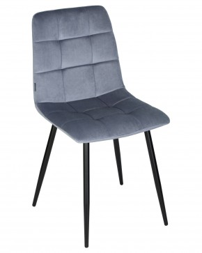 Стул обеденный DOBRIN CHILLY, Серо-голубой Holland 14, основание черное в Игриме - igrim.ok-mebel.com | фото 7