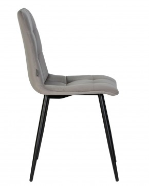 Стул обеденный DOBRIN CHILLY, Темно-серый Holland 18, основание черное в Игриме - igrim.ok-mebel.com | фото 4