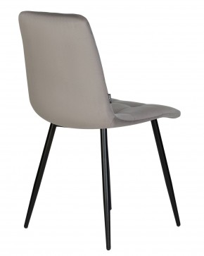 Стул обеденный DOBRIN CHILLY, Темно-серый Holland 18, основание черное в Игриме - igrim.ok-mebel.com | фото 5