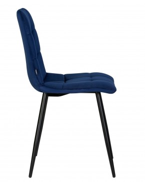 Стул обеденный DOBRIN CHILLY, Темно-синий Holland 60, основание черное в Игриме - igrim.ok-mebel.com | фото 3