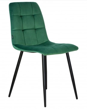 Стул обеденный DOBRIN CHILLY, Темно-зеленый Holland 30, основание черное в Игриме - igrim.ok-mebel.com | фото 2