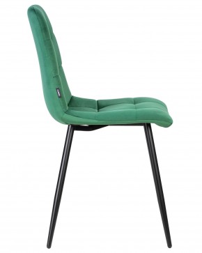 Стул обеденный DOBRIN CHILLY, Темно-зеленый Holland 30, основание черное в Игриме - igrim.ok-mebel.com | фото 3
