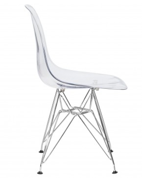 Стул обеденный DOBRIN DSR CASPER, ножки хром, цвет прозрачный в Игриме - igrim.ok-mebel.com | фото 3