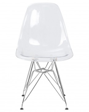 Стул обеденный DOBRIN DSR CASPER, ножки хром, цвет прозрачный в Игриме - igrim.ok-mebel.com | фото 6