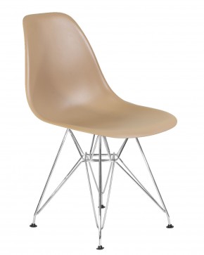 Стул обеденный DOBRIN DSR, ножки хром, цвет бежевый (GR-03) в Игриме - igrim.ok-mebel.com | фото 2