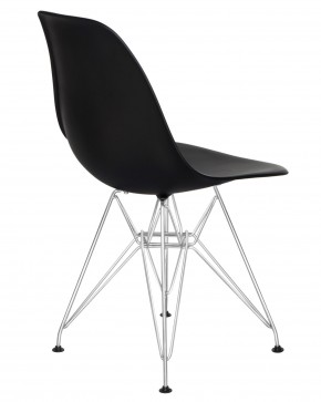 Стул обеденный DOBRIN DSR, ножки хром, цвет чёрный (B-03) в Игриме - igrim.ok-mebel.com | фото 4