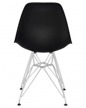 Стул обеденный DOBRIN DSR, ножки хром, цвет чёрный (B-03) в Игриме - igrim.ok-mebel.com | фото 5