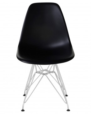 Стул обеденный DOBRIN DSR, ножки хром, цвет чёрный (B-03) в Игриме - igrim.ok-mebel.com | фото 6
