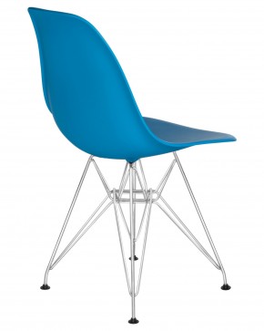 Стул обеденный DOBRIN DSR, ножки хром, цвет голубой (BE-02) в Игриме - igrim.ok-mebel.com | фото 4