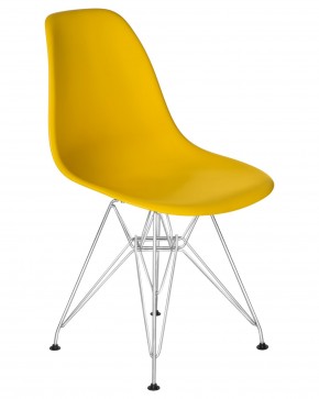 Стул обеденный DOBRIN DSR, ножки хром, цвет желтый (Y-01) в Игриме - igrim.ok-mebel.com | фото 2