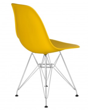 Стул обеденный DOBRIN DSR, ножки хром, цвет желтый (Y-01) в Игриме - igrim.ok-mebel.com | фото 4