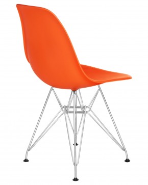 Стул обеденный DOBRIN DSR, ножки хром, цвет оранжевый (O-02) в Игриме - igrim.ok-mebel.com | фото 4