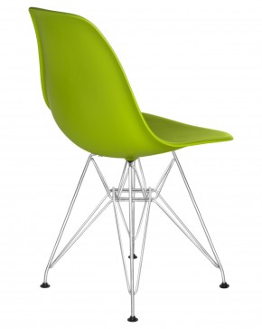 Стул обеденный DOBRIN DSR, ножки хром, цвет салатовый (G-08) в Игриме - igrim.ok-mebel.com | фото 4