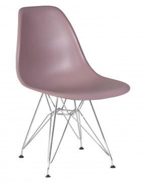 Стул обеденный DOBRIN DSR, ножки хром, цвет сиреневый (P-04) в Игриме - igrim.ok-mebel.com | фото 3