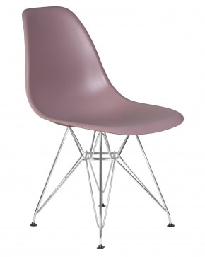 Стул обеденный DOBRIN DSR, ножки хром, цвет сиреневый (P-04) в Игриме - igrim.ok-mebel.com | фото 4