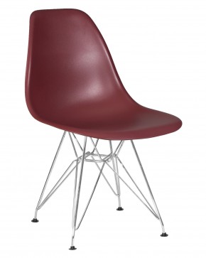 Стул обеденный DOBRIN DSR, ножки хром, цвет сливовый (R-13) в Игриме - igrim.ok-mebel.com | фото