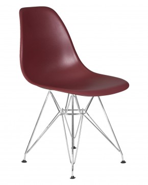 Стул обеденный DOBRIN DSR, ножки хром, цвет сливовый (R-13) в Игриме - igrim.ok-mebel.com | фото 2