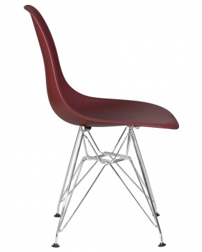 Стул обеденный DOBRIN DSR, ножки хром, цвет сливовый (R-13) в Игриме - igrim.ok-mebel.com | фото 3